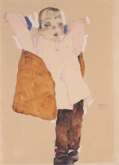 Knabe (Piccolo) von Egon Schiele